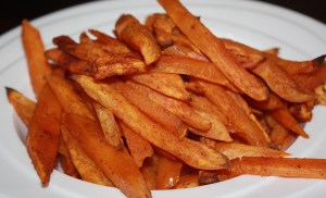 frietjes van zoete aardappel